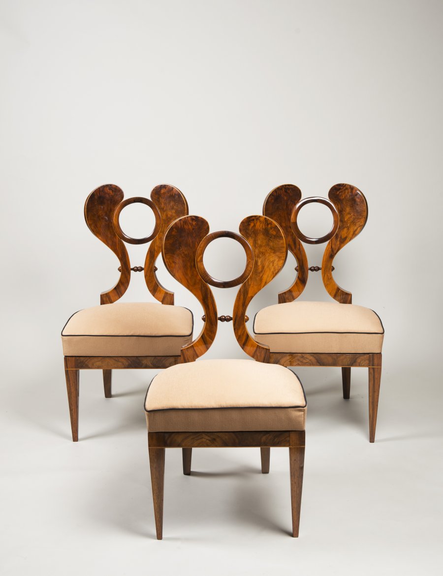 THREE BIEDERMEIER CHAIRS - JOSEPH DANHAUSER