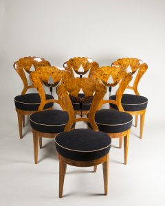 SIX BIEDERMEIER CHAIRS