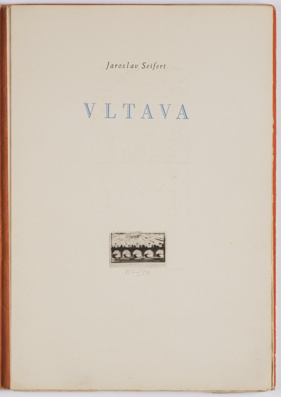 VLTAVA - WITH JAROSLAV SEIFERT'S HANDWRITING