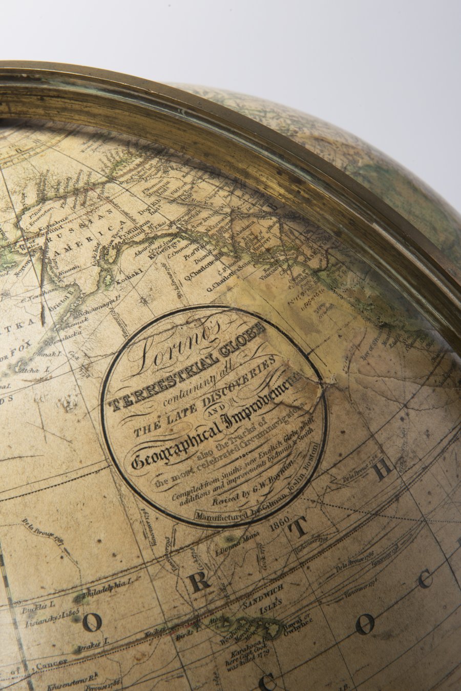 A TABLETOP TERRESTRIAL GLOBE