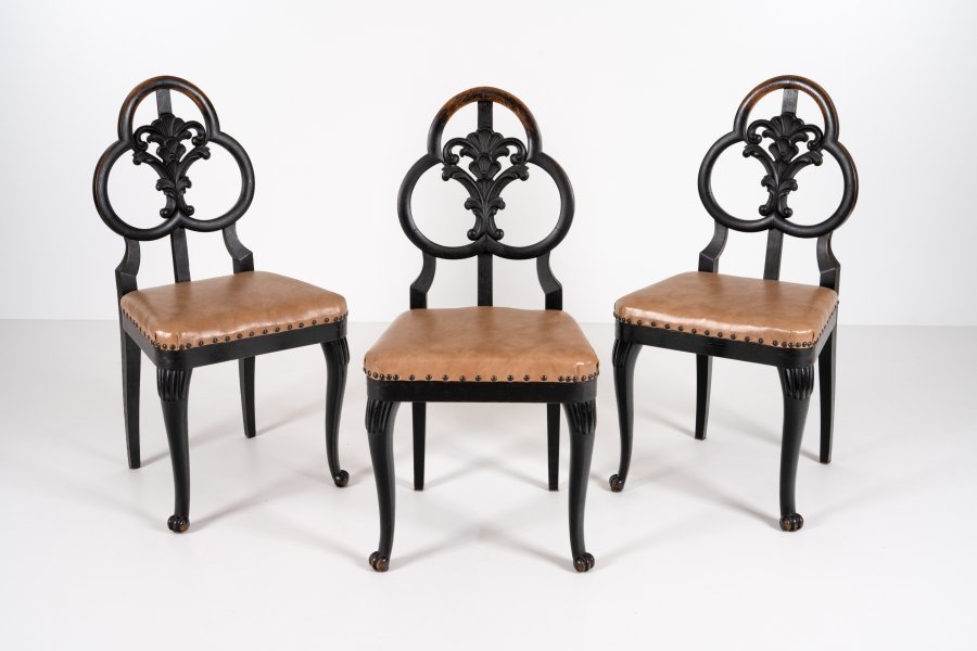 THREE CHAIRS ART DECO