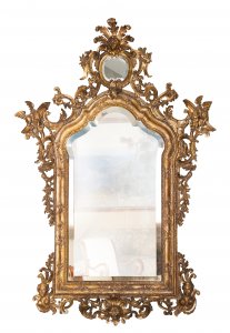 AN ITALIAN BAROQUE MIRROR