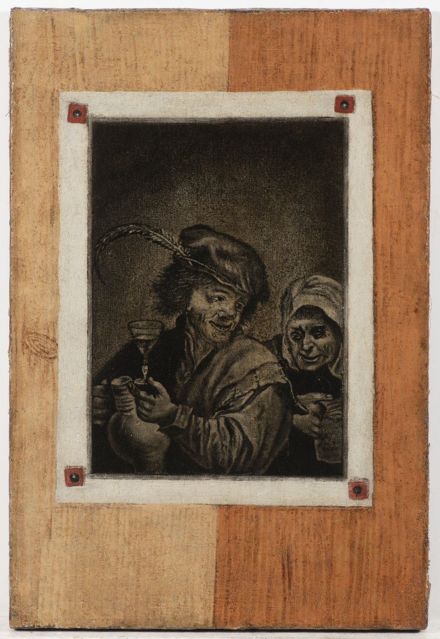 PAIRED PAINTINGS TROMPE L'OEIL