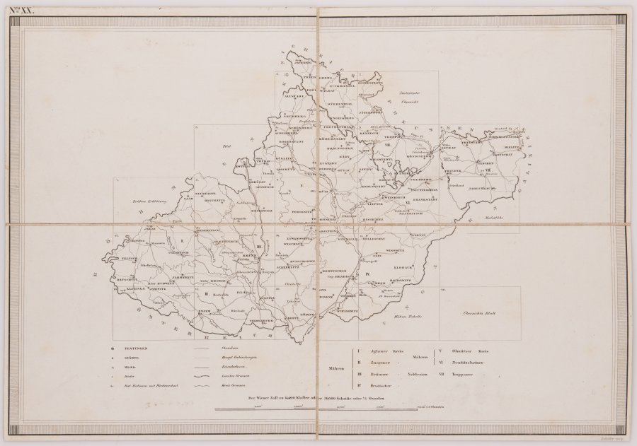 LANDKARTEN VON MÄHREN UND SCHLESIEN 