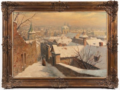 A VIEW OF WINTER PRAGUE