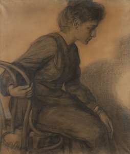PORTRAIT OF A SITTING GIRL
