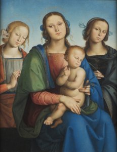 MADONNA AND CHILD WITH SAINT CATHERINE AND SAINT TERESA