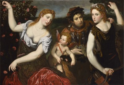 VENUS, AMOR, BACCHUS UND DIANA