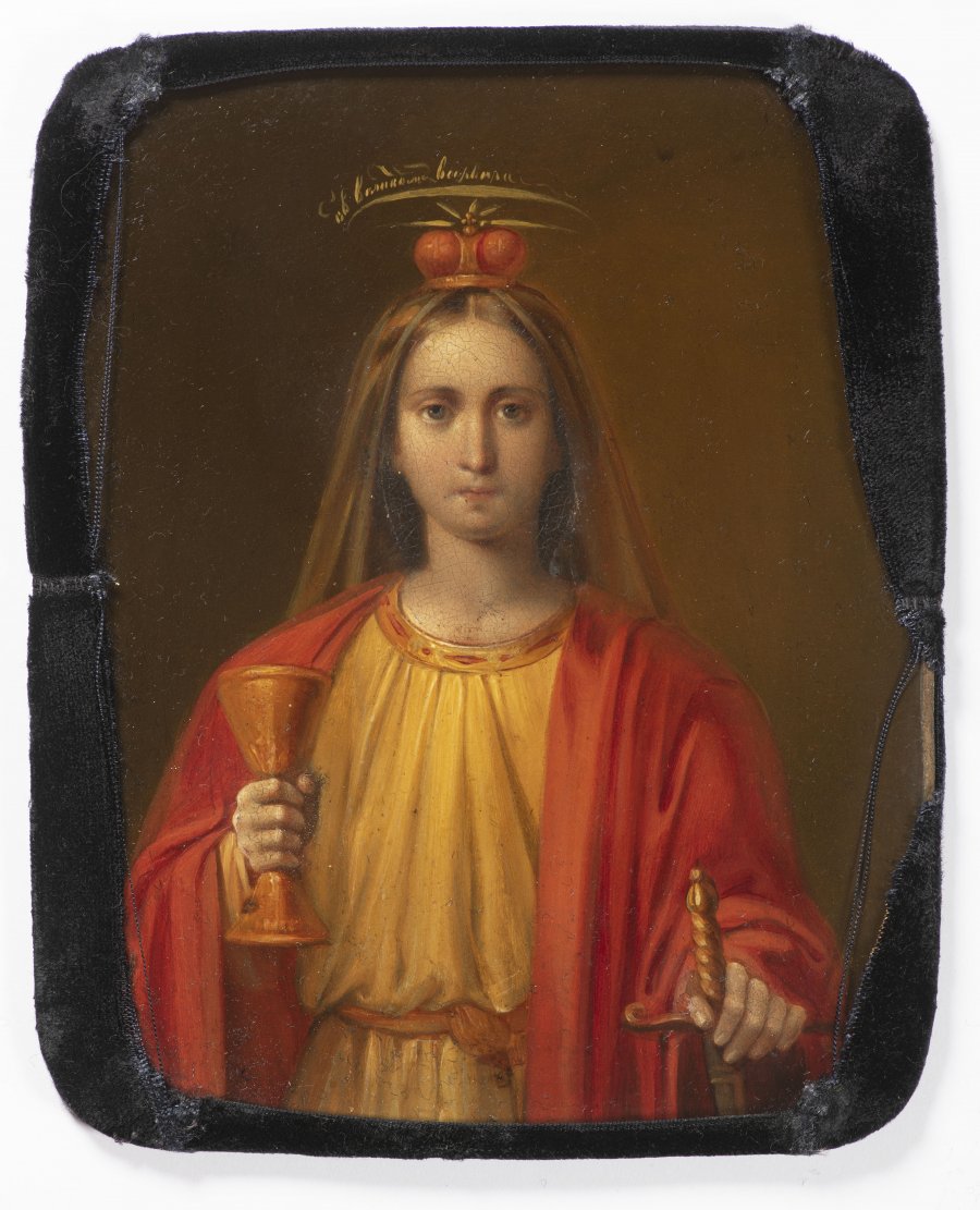 AN ICON OF SAINT BARBARA