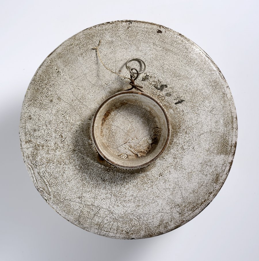 A GROUP OF TWO PLATES WITH CUPID AND GROTESQUES