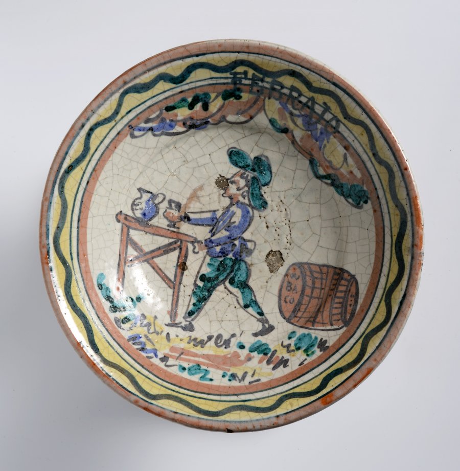 A GROUP OF TWO PLATES FROM THE MONTHS CYCLE