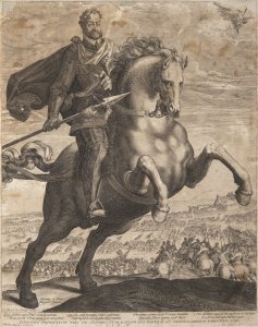 EQUESTRIAN PORTRAIT OF RUDOLPH II.