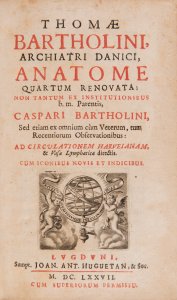 ANATOME QUARTUM RENOVATA (Anatomie, 4. Ausgabe)