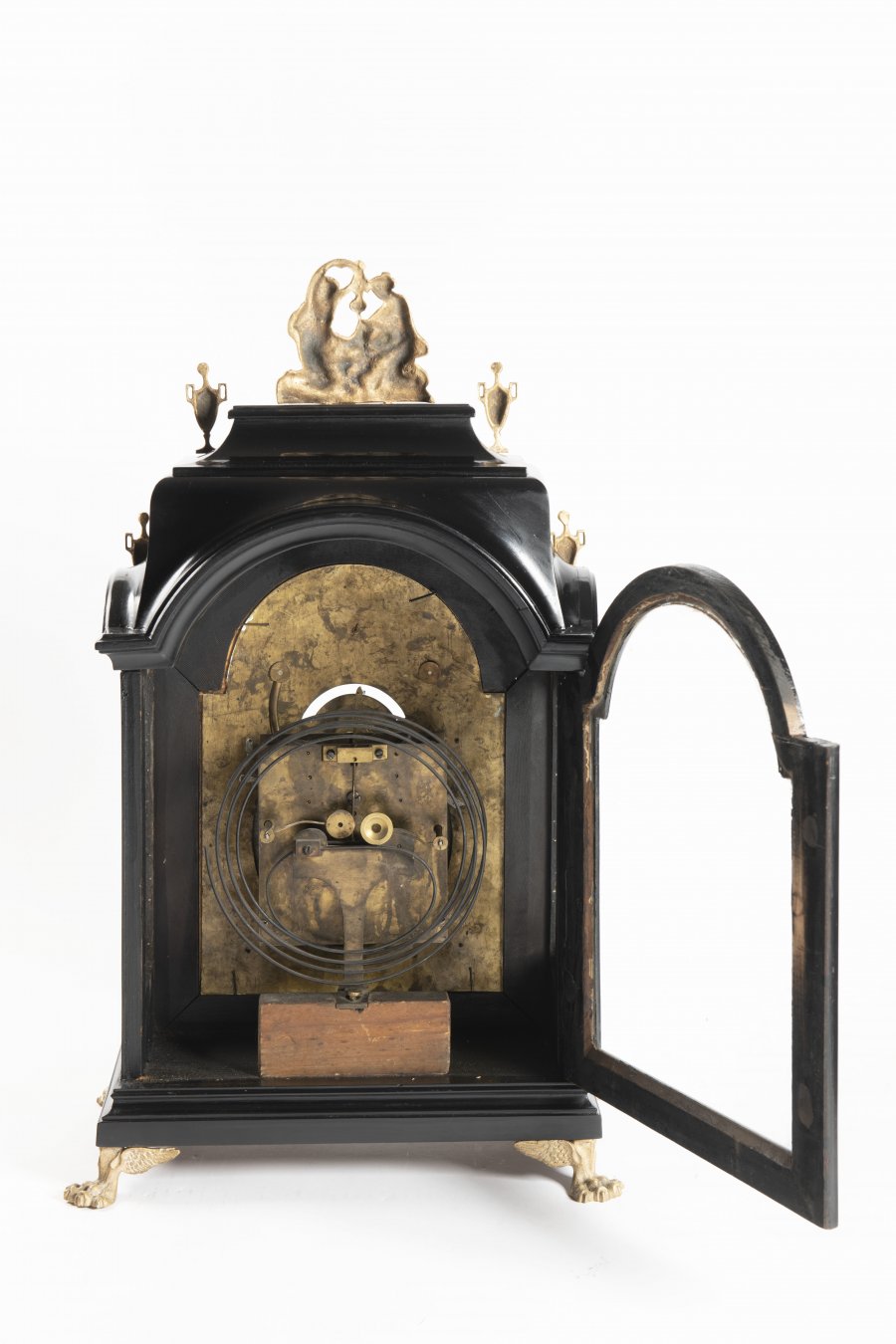 A PRAGUE BAROQUE TABLE CLOCK