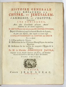 General History of the Kingdom of Cyprus, Jerusalem, Armenia and Egypt