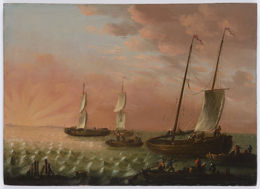 Fishing Boats at Sea