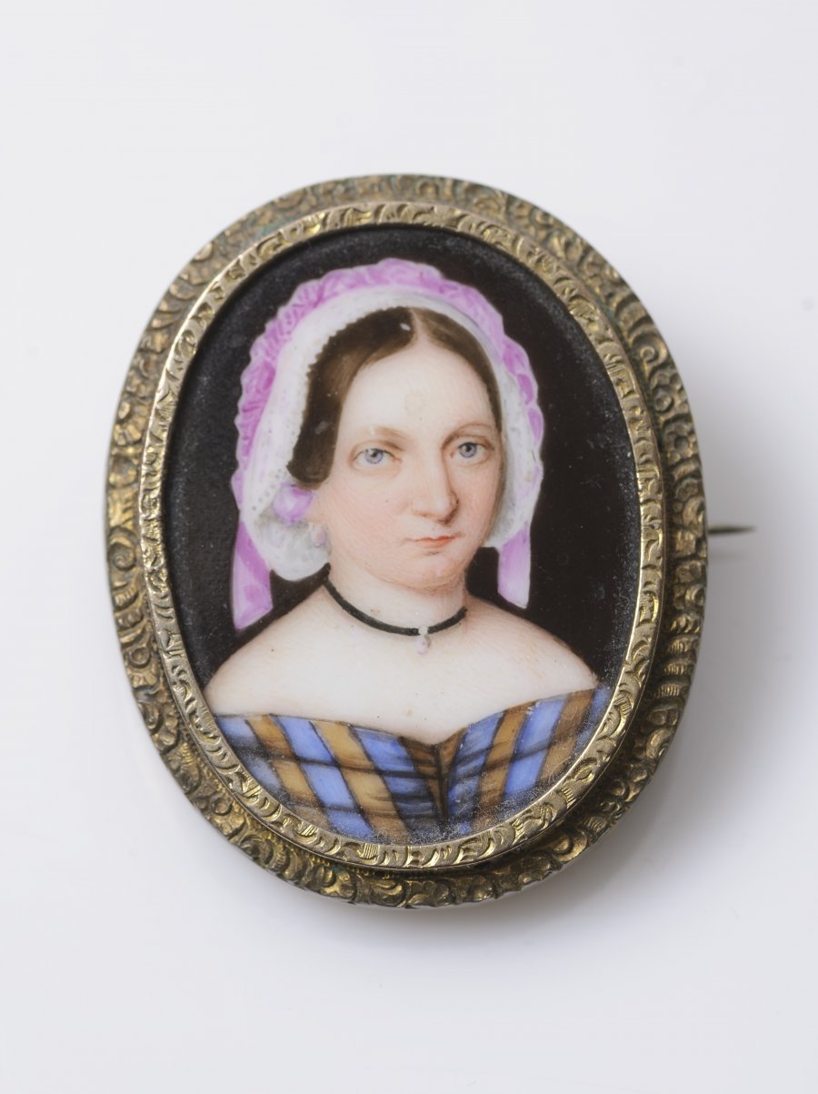 Brooch with a Miniature Portrait of a Young Lady
