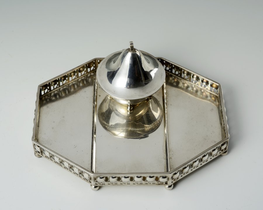 SILVER INKWELL 