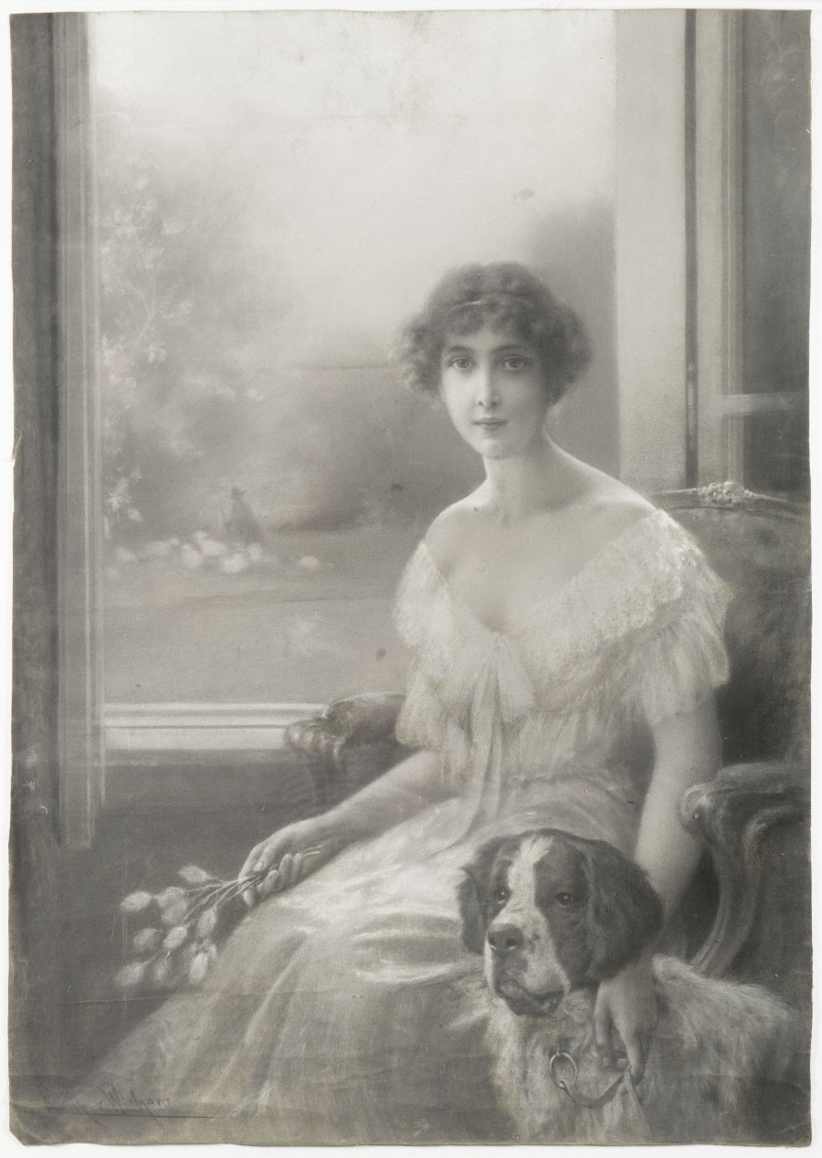 LADY WITH A HOUND