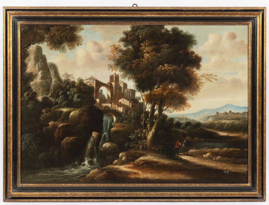 ROMANTIC LANDSCAPE WITH A RUIN