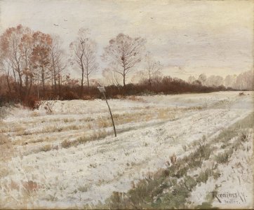 WINTER LANDSCAPE IN BROLLES