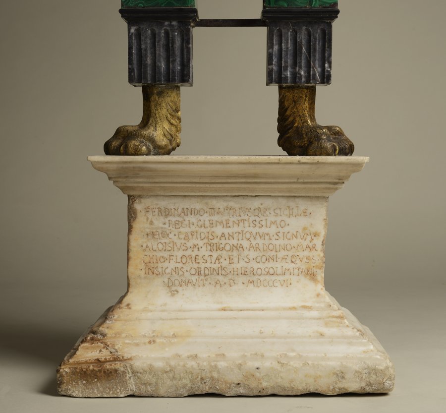 NEOCLASSICAL SIDE TABLE FROM THE PERIOD OF FERDINAND III, KING OF THE TWO SICILIES