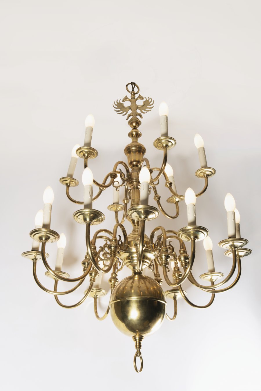 A PAIR OF DUTCH CHANDELIERS