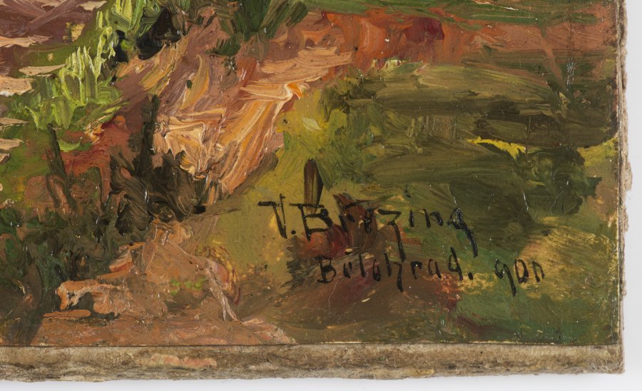 LANDSCHAFT MIT BACH