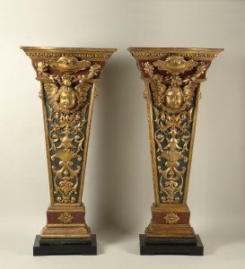 TWO BAROQUE COLUMNS