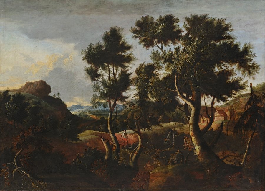 ITALIAN LANDSCAPE WITH A PILGRIM