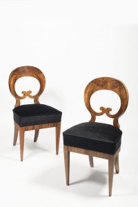 A PAIR OF BIEDERMEIER CHAIRS