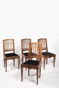 A SET OF FOUR CLASSICAL CHAIRS