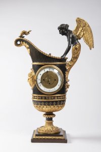 AN EMPIRE TABLE CLOCK