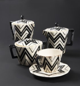 A CUBIST TEA AND COFFEE SERVICE