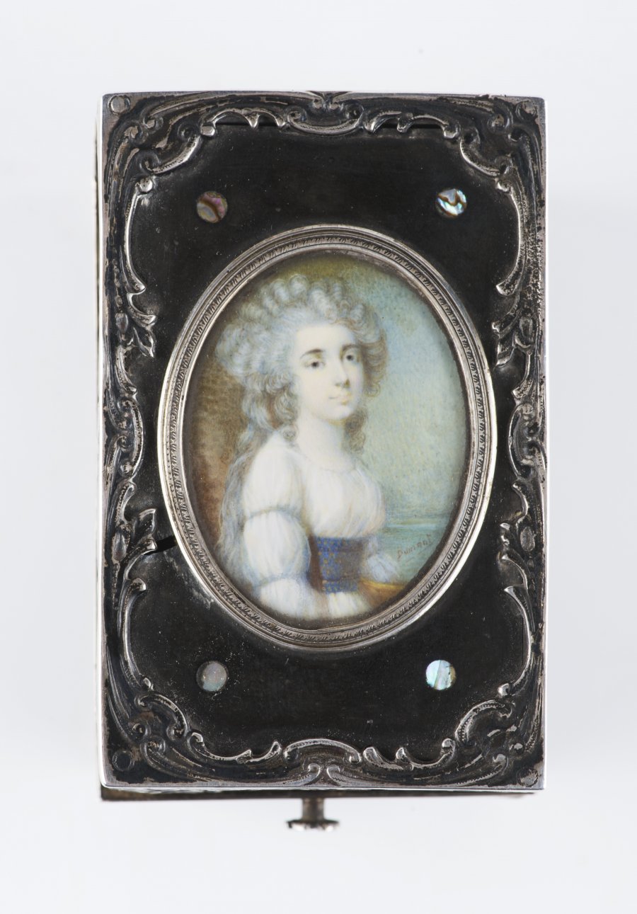A Perfume Pouch with the Miniature Portrait 