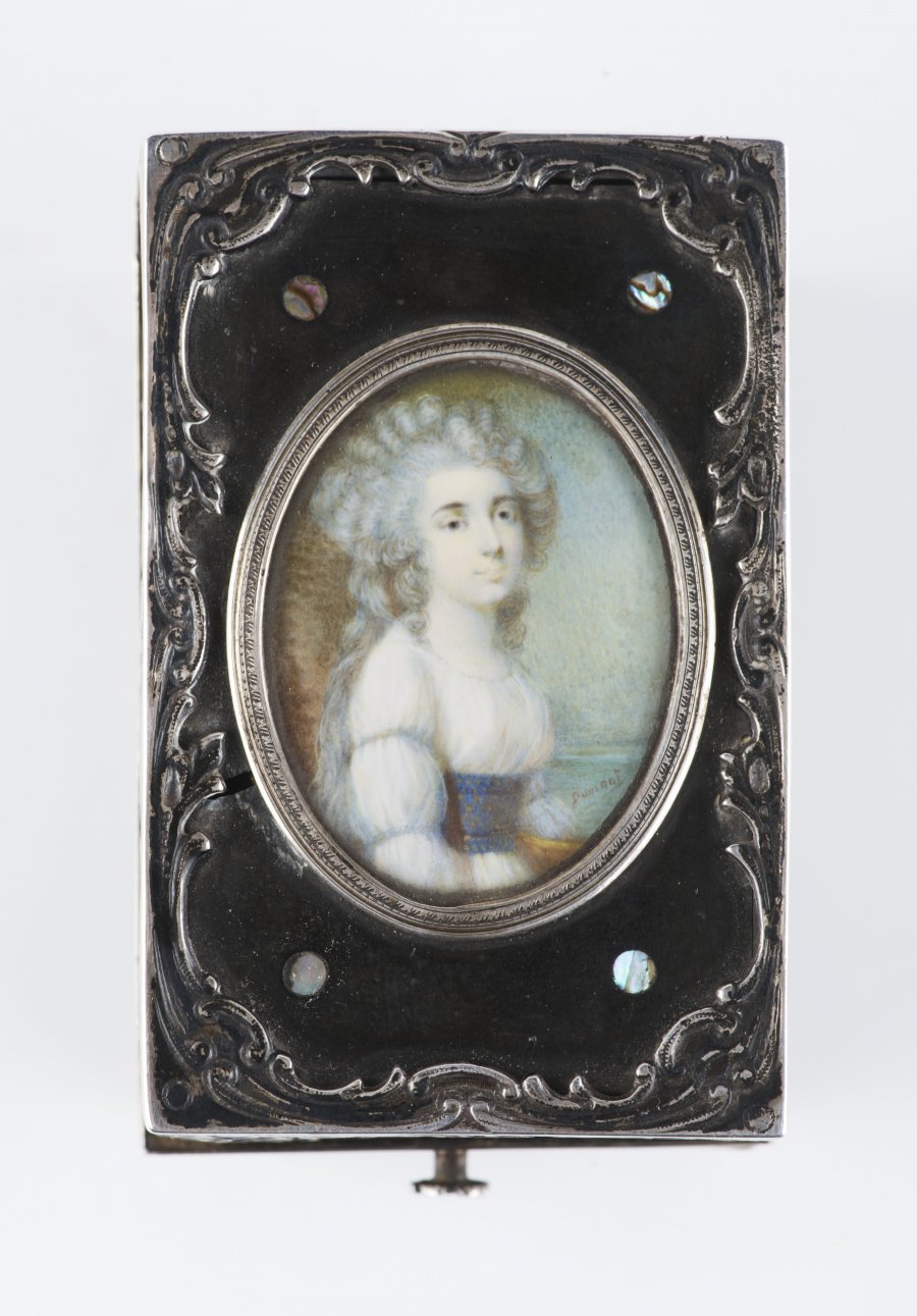 A Perfume Pouch with the Miniature Portrait 