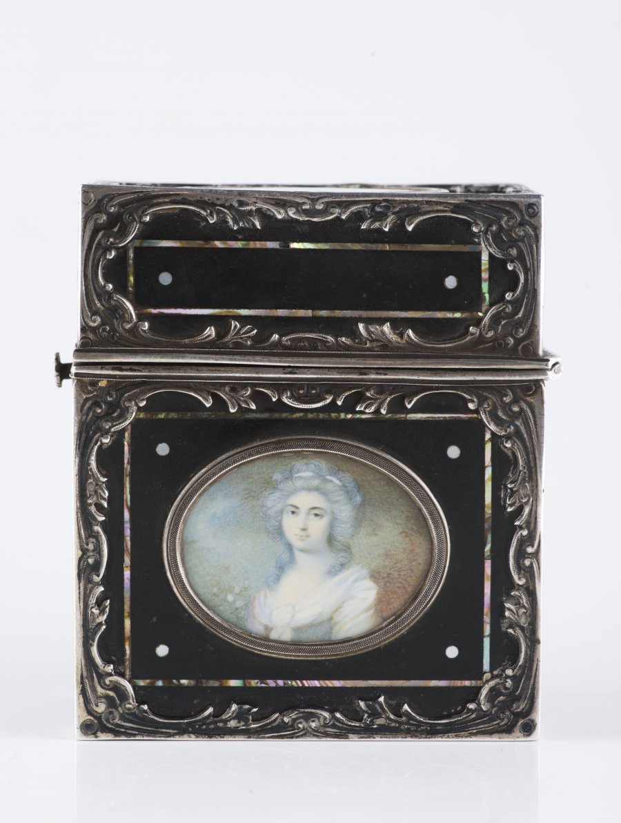 A Perfume Pouch with the Miniature Portrait 