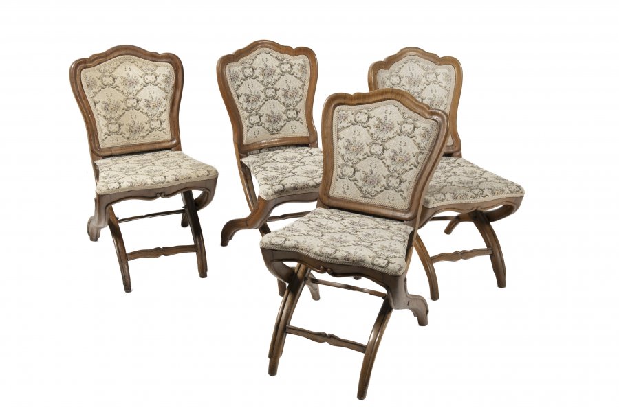 FOUR BAROQUE STYLE CHAIRS