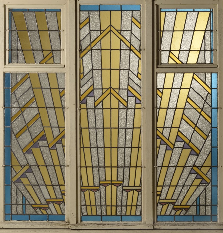 A STAINED-GLASS WINDOW