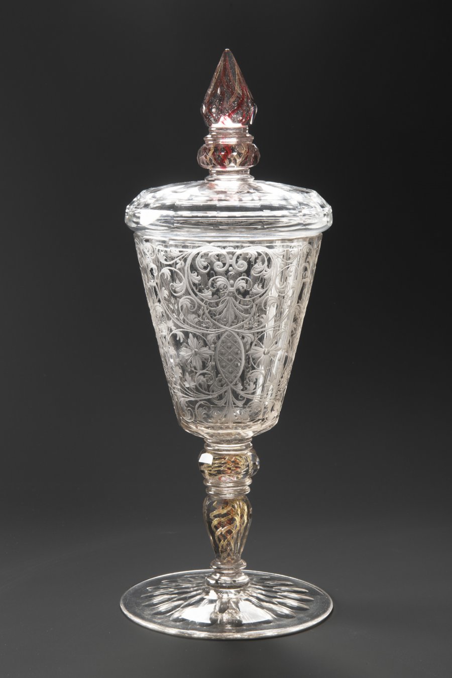 AN IMPORTANT BAROQUE GOBLET WITH A LID