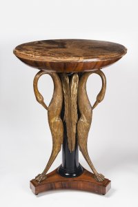 A ROUND EMPIRE TABLE