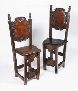 PAIR OF MANNERIST CHAIRS