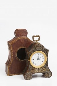 A Biedermeier Travel Alarm Clock