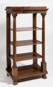 A BIEDERMEIER ETAGERE