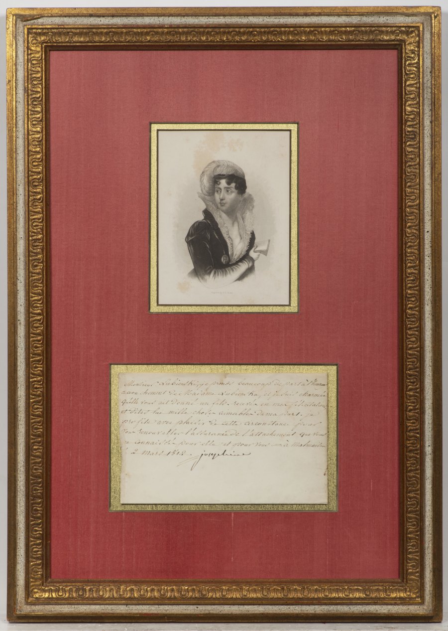 LETTER BY JOSÉPHINE DE BEAUHARNAIS