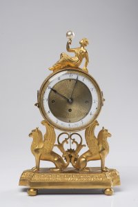 A VIENNESE EMPIRE TABLE CLOCK - CARL WURM