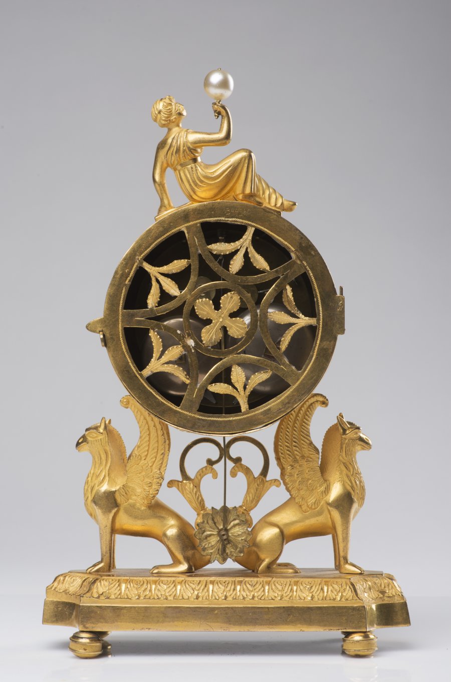 A VIENNESE EMPIRE TABLE CLOCK - CARL WURM