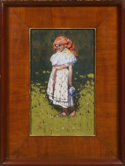 A Girl in Folk Costume