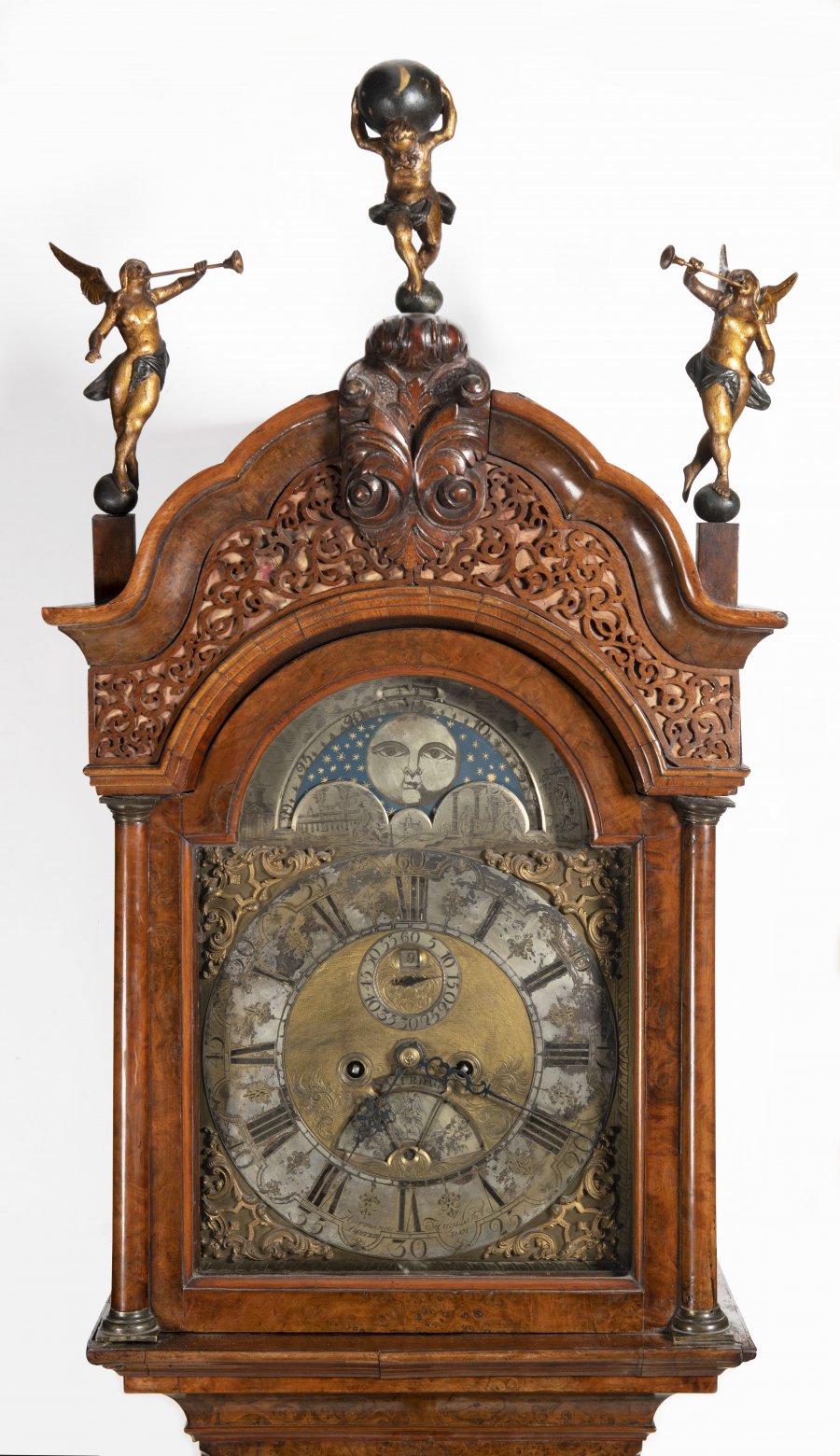 A DUTCH LONGCASE CLOCK