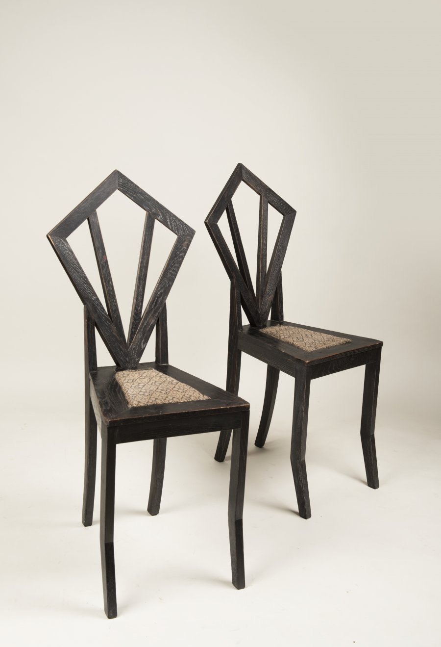 TWO CUBIST CHAIRS